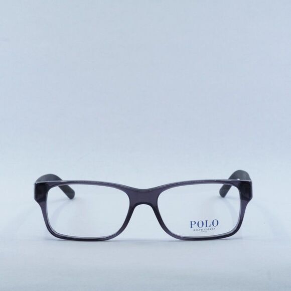NEW POLO RALPH LAUREN PH2117 5407 SHINY TRANSPARENT GREY EYEGLASSES - Picture 2 of 8